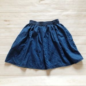 THE GREAT. Chambray Skirt